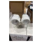 2pack - Swann Alpha Series Wireless Motion Activated Outdoor Floodlight with Red & Blue Flashing Security Lights, 400 Lumens, Wide Angle, Waterproof and Remote Controlled Multiple Light Modes,Whit