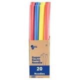 Pool Noodle Float Set - Bulk Pack 20ct - Retail: $25