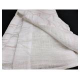 Metallic Geometric Pattern Linen Fabric 38x84