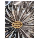 Cut Crystal Coasters with Silver Rim