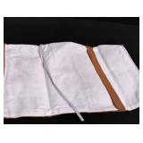 Holyfine Luxury White and Tan Suede Book Cover