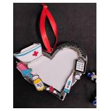 Nurse Holiday Ornament with Medical Motifs