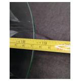 Etched Glass Floral Serving Platter