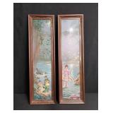 Japanese Garden Scene Wall Panels