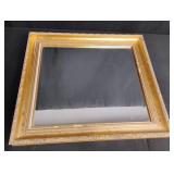 Ornate Gold Mirror with Floral Pattern