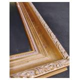 Ornate Gold Mirror with Floral Pattern