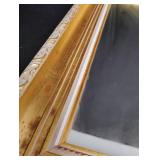 Ornate Gold Mirror with Floral Pattern