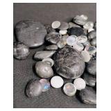 Natural Rainbow Moonstone Cabochons Lot