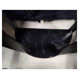 Small Rounded Black Wood Side Table