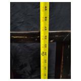 Small Rounded Black Wood Side Table