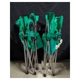 Ozark Trail Bright Green Folding Camping Chairs - Set of Two