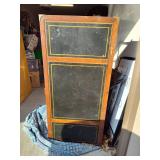 Vintage Wooden Desk with Brass-Toned Legs (Separate Pickup Location)