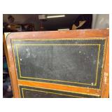 Vintage Wooden Desk with Brass-Toned Legs (Separate Pickup Location)