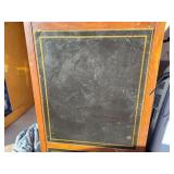 Vintage Wooden Desk with Brass-Toned Legs (Separate Pickup Location)