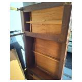 Vintage Wooden Desk with Brass-Toned Legs (Separate Pickup Location)