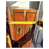 Vintage Wooden Desk with Brass-Toned Legs (Separate Pickup Location)