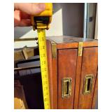 Vintage Wooden Desk with Brass-Toned Legs (Separate Pickup Location)