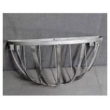 Modern Metal Wall Art Half Circle Sculpture