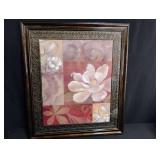 Floral Wall Art in Ornate Frame