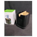 Modern Toothbrush Holder with Bamboo Accent