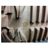 Brown Textured Knee-High Rain Boots. Size 10.