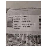 Modern Geometric Area Rug - Turquoise, Gray and White 160 X 220 _ 5