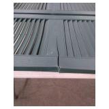 Builders Edge Cathedral Louvered Shutters - Retail: $177