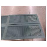 Builders Edge Cathedral Louvered Shutters - Retail: $177