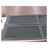 Builders Edge Cathedral Louvered Shutters - Retail: $177