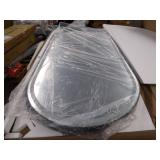 LED Bathroom Oval Mirror with Black Frame - Retail: $177