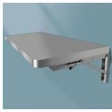 Stainless Steel Folding Wall Mount Shelf - Retail: $57