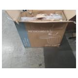 Modern Brown Channel-Tufted Swivel Chair - Retail: $39