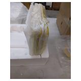 Floral Pattern Yellow Border Divided Serving Dish four plates two bowls one saucer - Retail: $15