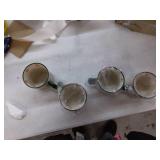 Cardinal and Poinsettia Holiday Mugs - Retail: $24