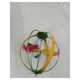 Metal Cardinal Wind Spinner Globe - Retail: $20