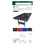 GoSports 6ft Portable Pool Table crack in the table - Retail: $199