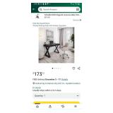 Modern X-Frame Writing Desk with Storage - Retail: $173