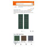 Builders Edge Cathedral Louvered Shutters - Retail: $177