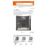 LED Bathroom Oval Mirror with Black Frame - Retail: $177