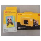 Kodak Mini Shot 2 Yellow Instant Camera & Mini Cartridge  - Retail: $95