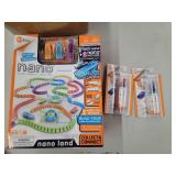 HEXBUG Flash Nano Nano Land - Colorful Sensory Playset for Kids - Mold Your own Playground - Over 40 Pieces and Batteries Included - Multicolor + 2 Hex Bug Nano - Retail: $70