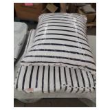 Sunbrella Deep Seating Cushion Set in Navy Stripes - Retail: $193