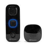Swann Smart WiFi Video Doorbell with Chime, 1080P Battery Operated, Ultra-Wide 180Â° View Indoor & Outdoor Surveillance - Black - Retail: $194