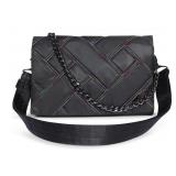 Lug Metallic Black Huddle Shoulder Bag - Retail: $80
