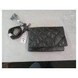 Lug Metallic Black Huddle Shoulder Bag - Retail: $80