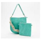 AHDORNED Double-Entry U-Shaped Messenger with Pouch - Retail: $39