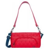 Lug Quilted Vegan Crossbody Convertible Bag - Red - Retail: $67