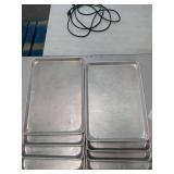 Commercial Aluminum Sheet Pans - Bulk Set of 8- 12