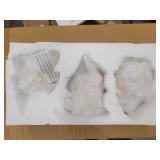 White Glazed Porcelain Decorative Bunnies - Set of 3 - Retail: $45