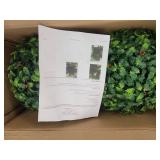 Set of 2 - Artificial Holly Ball Topiary - Retail: $130